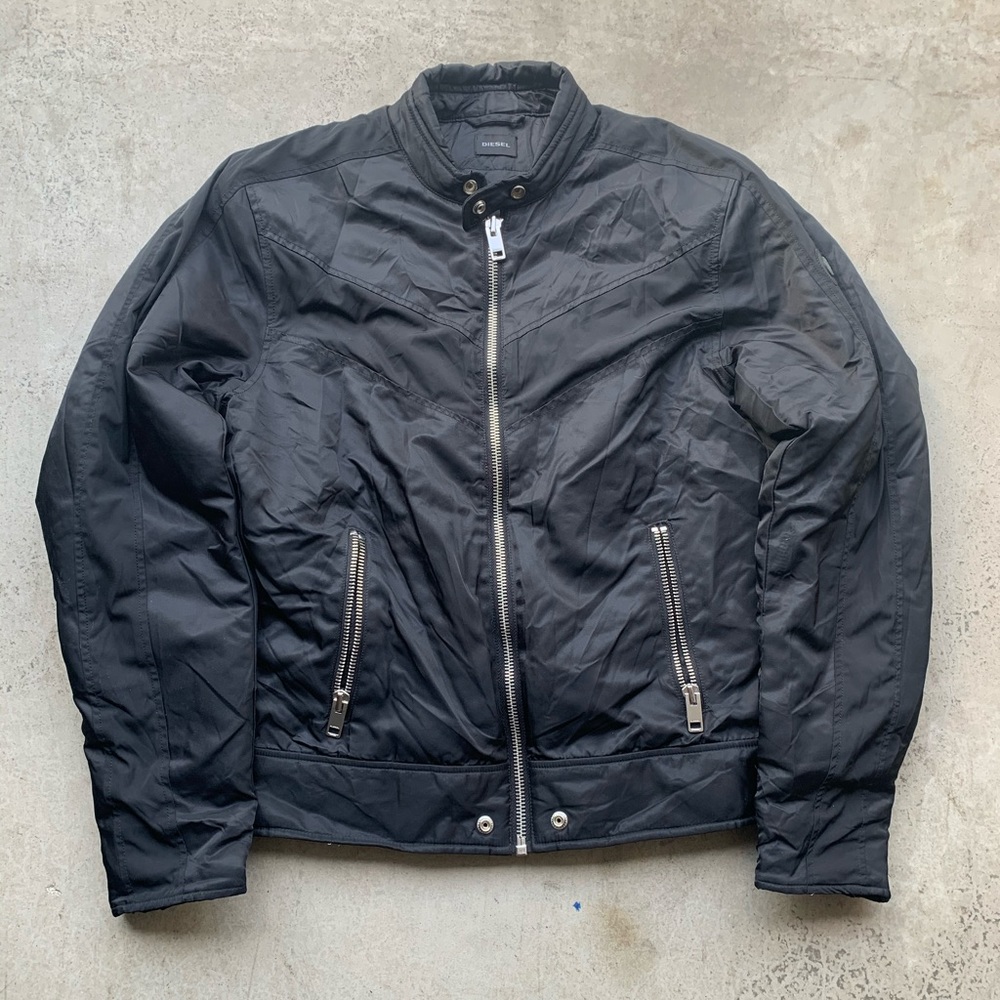 Diesel Flying Cougar Nylon Black Zip Up Jacket